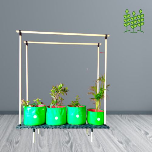 10 Growbags (10GSS) 60x20x72 Inches for Terrace Garden with Supporting Stand Model