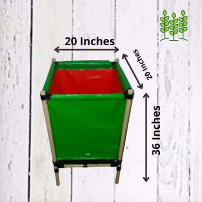 Square Planter Large (SPL) 20x20x32 Inches for Terrace Garden | Fruits