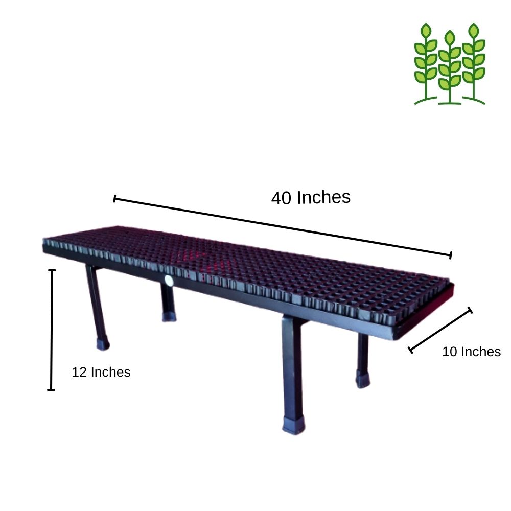 Balcony MS Stand (BLS-MS) - 40x10x12 Inches for Terrace Garden