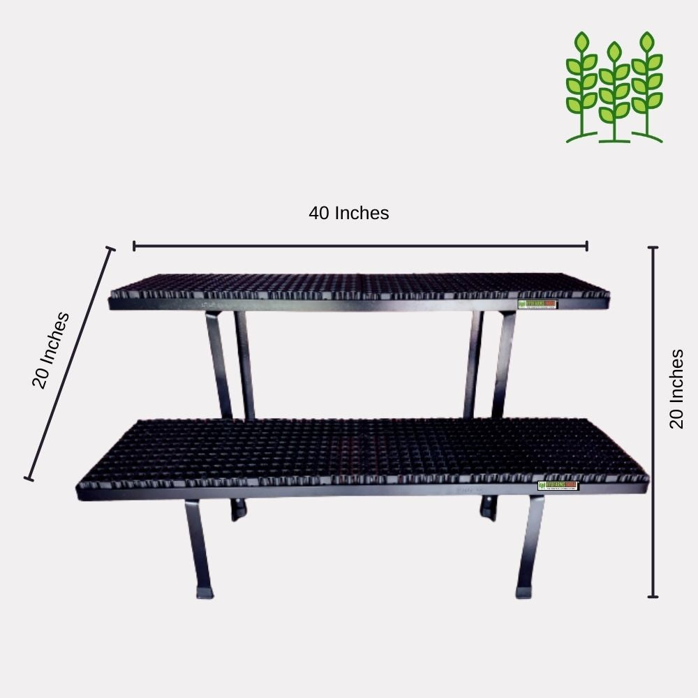 2Step Metal Stand (2SS-MS) - 40x20x20 Inches for Terrace Garden