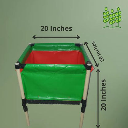Square Planter Small (SPS) 20x20x20 Inches for Terrace Garden | Greens