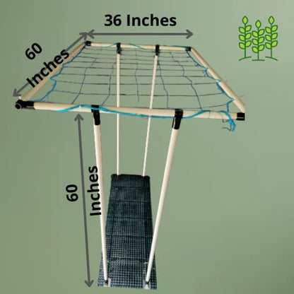 10 Growbags (10GCN) 60x20x72 Inches for Terrace Garden with Climbing Net Model