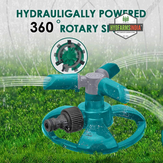 3ARM ROTATARY LAWN SPRINKLER PUSH