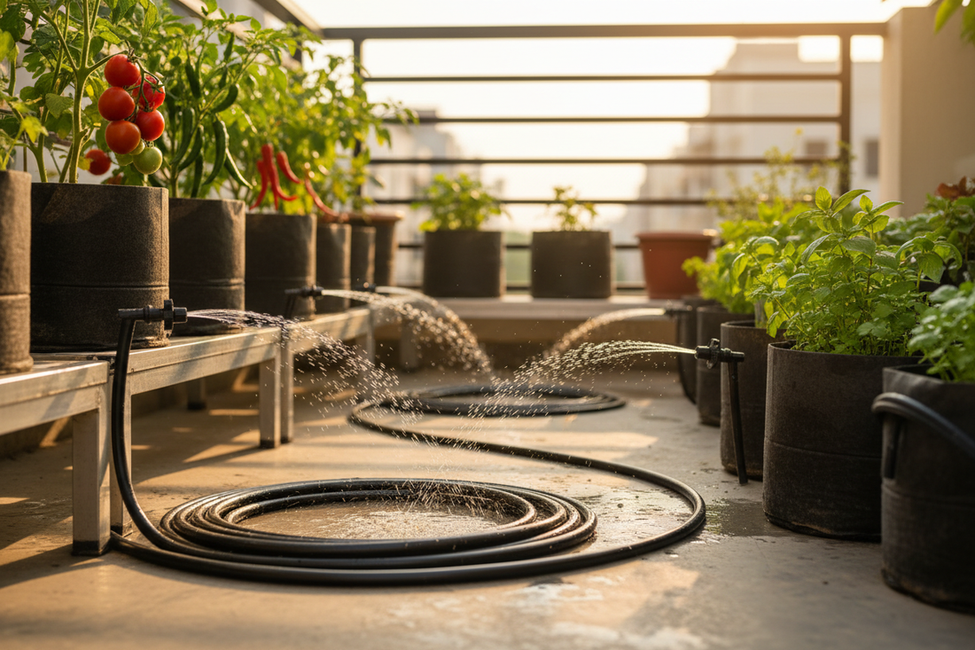 Drip Irrigation for Indian Balcony & Terrace Gardens — Complete 2026 Guide