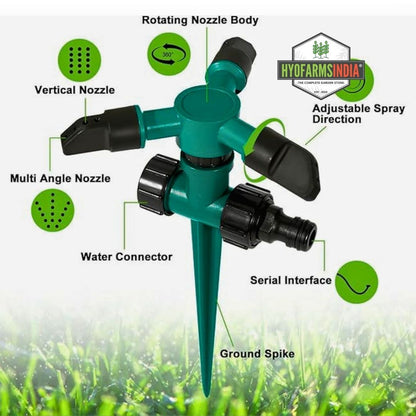 3OUTLET LAWN SPRINKLER PUSH
