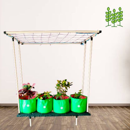 10 Growbags (10GCN) 60x20x72 Inches for Terrace Garden with Climbing Net Model