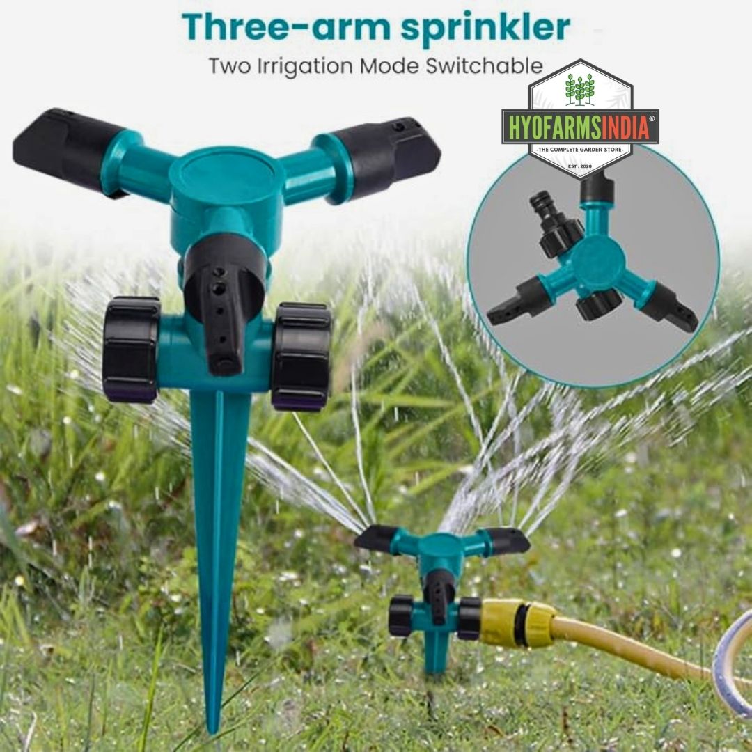 3OUTLET LAWN SPRINKLER PUSH