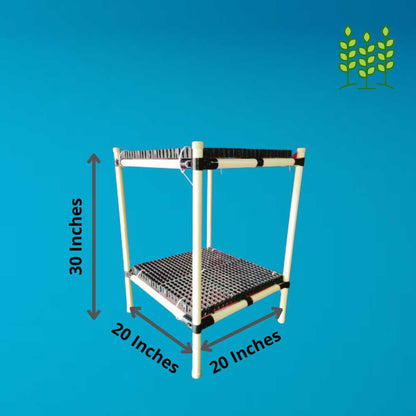 BS2T (20x20x30 In.) Balcony 2 TIER Satnd Model for Terrace Garden