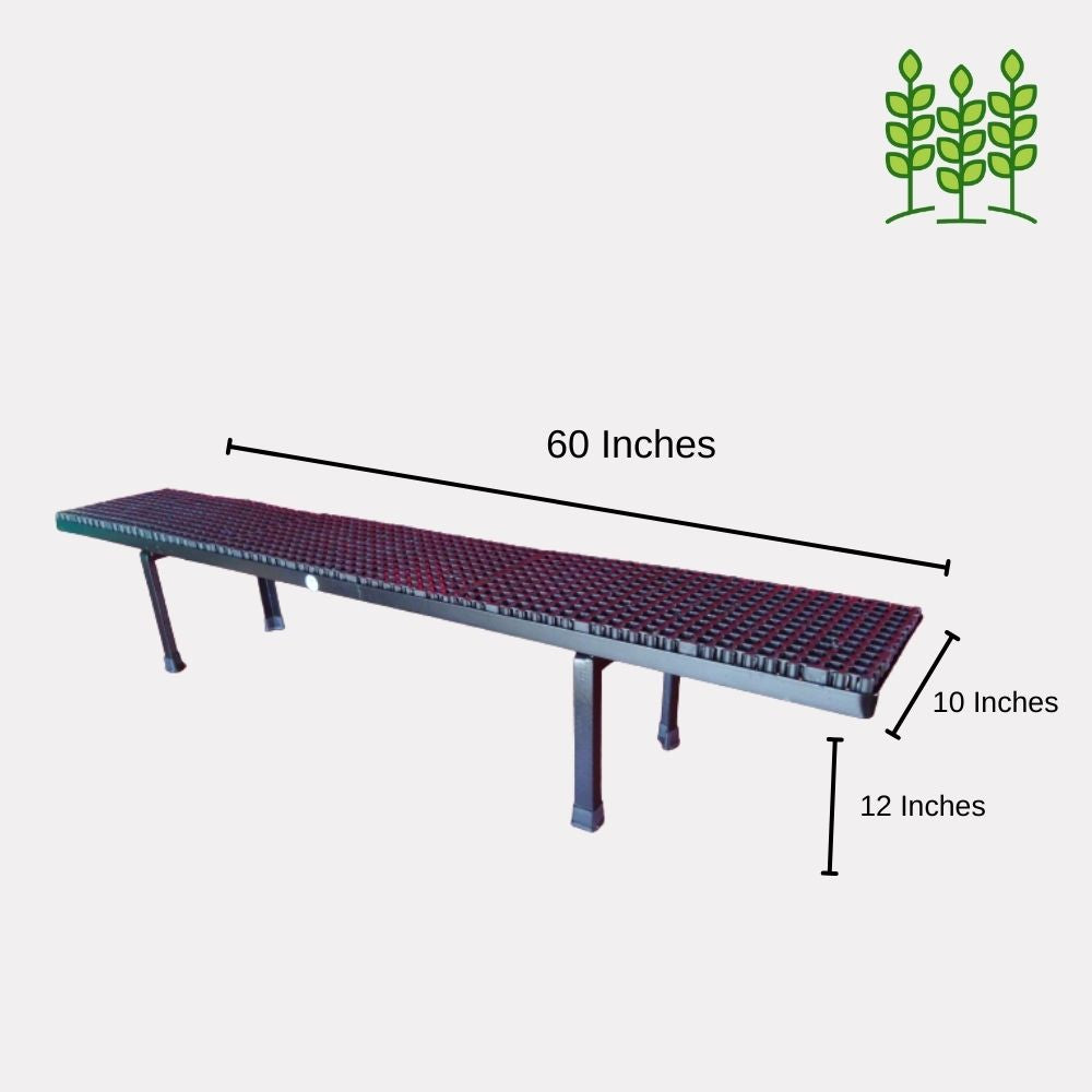 5 Growbag MS Stand (5G-MS) - 60x10x12 Inches for Terrace Garden