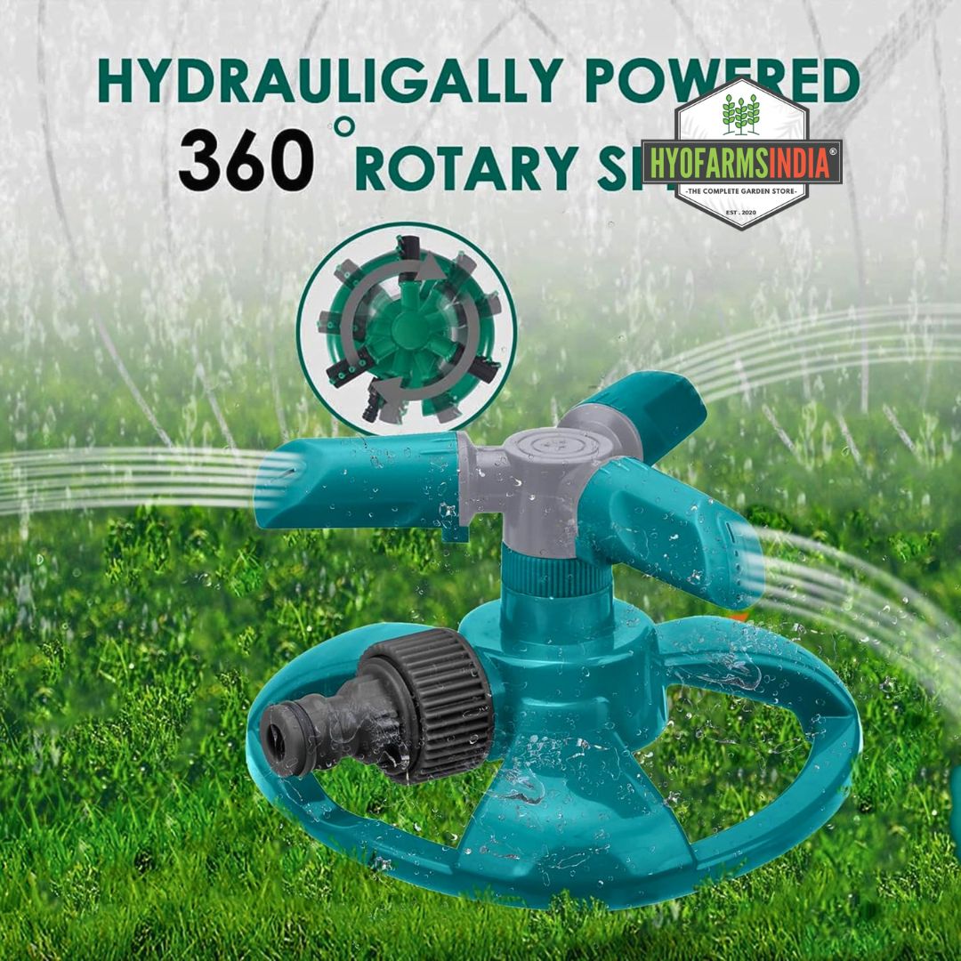3ARM ROTATARY LAWN SPRINKLER PUSH