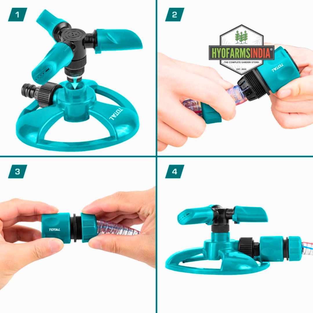 3ARM ROTATARY LAWN SPRINKLER PUSH