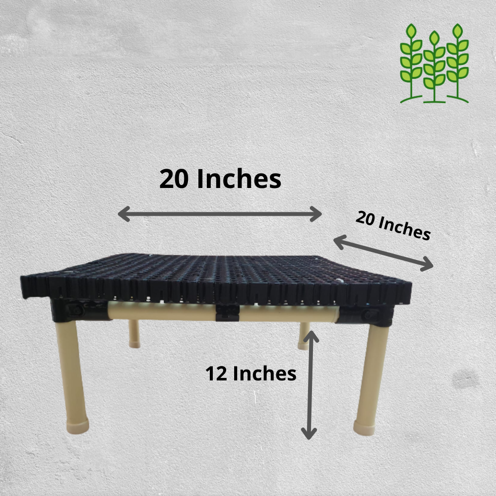 BS1T (20x20x12 In.) Balcony 1 TIER Stand Model for Terrace Garden