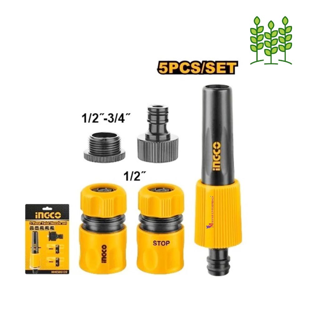 INGCO Twist Nozzle 5 pieces Set